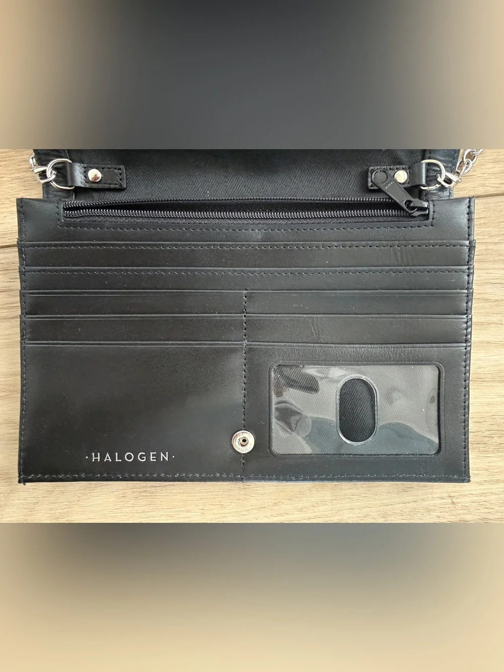 Halogen Black Wallet on Chain Clutch Crossbody – New Without Tags